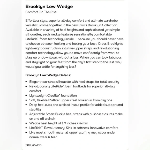 Crocs Brooklyn Low Wedge Black/Mushroom - Picture 11 of 11